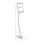 Azar Displays 8.5"W x 11"H Curved Metal Frame Floor Stand. Overall Height: 52" 300886 - alternate 3